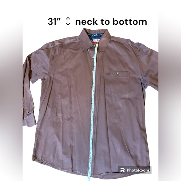 George Strait Western Button Down Shirt Wrangler Cowboy Cut Collection - Picture 7 of 8